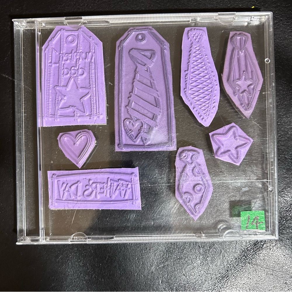 1️⃣4️⃣Cling rubber stamps set #14 - 8 pcs